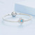 BSC752 S925 Sterling Silver Meteor Plated Platinum Zircon Bracelet Beads BSC752 S925 Sterling Silver Meteor Plated Platinum Zircon Bracelet Beads