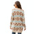 Autumn and Winter Female Diamond Loose Knitted Cardigan Jacquard Medium-length Sweater Jacket, Size: S(Beige) Autumn and Winter Female Diamond Loose Knitted Cardigan Jacquard Medium-length Sweater Jacket, Size: S(Beige)