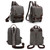 Outdoor Travel Messenger Canvas Chest Bag, Color: Black Backpack