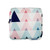 3pcs Girls Portable Sanitary Napkin Storage Bag Cosmetic Lipstick Bag(Pink Blue Triangle)