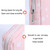 3pcs Girls Portable Sanitary Napkin Storage Bag Cosmetic Lipstick Bag(Pink Blue Triangle)