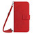For Xiaomi 13 HT04 Skin Feel Sun Flower Embossed Flip Leather Phone Case with Lanyard(Red)