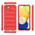 For Samsung Galaxy A03 Global Magic Shield TPU + Flannel Phone Case(Wine Red)