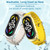 For Xiaomi Mi Band 7 / 7 NFC MIJOBS CS Marine Silicone Breathable Watch Band(Yellow Silver)