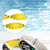 For Xiaomi Mi Band 7 / 7 NFC MIJOBS CS Marine Silicone Breathable Watch Band(Yellow Silver)