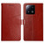 For Xiaomi 13 Pro HT01 Y-shaped Pattern Flip Leather Phone Case(Brown)