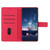 For Samsung Galaxy A14 5G Diamond Embossed Skin Feel Leather Phone Case with Lanyard(Red)