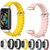 For Huawei Band 7 / 7 NFC MIJOBS CS Marine Silicone Breathable Watch Band(Yellow Gold)