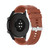 For Huawei Watch Buds / Watch 3 Pro New 20mm Silicone Silver Buckle Watch Band(Cabernet Orange)