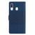For Samsung Galaxy A20 / A30 Diamond Embossed Skin Feel Leather Phone Case with Lanyard(Dark Blue)