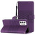 For Samsung Galaxy A53 Diamond Embossed Skin Feel Leather Phone Case with Lanyard(Purple)