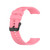 For Huawei Watch Buds 22mm Silicone Black Buckle Watch Band(Pink)