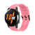 For Huawei Watch Buds 20mm Silicone Black Buckle Watch Band(Pink)