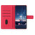 For Samsung Galaxy A53 Diamond Embossed Skin Feel Leather Phone Case with Lanyard(Red)