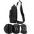 HAOSHUAI 1100-17 Men Chest Bag Casual Shoulder Mesengers Bag USB Charging Chest Bag(Army Green)