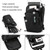HAOSHUAI 1100-17 Men Chest Bag Casual Shoulder Mesengers Bag USB Charging Chest Bag(Army Green)