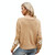 Autumn and Winter Female Knitted Cardigan College Style Sweater Jacket, Size: L(Camel)