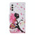For Samsung Galaxy A54 Colored Drawing Pattern Leather Phone Case(Dancing Girl)