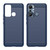 For Infinix Hot 20i Brushed Texture Carbon Fiber TPU Phone Case(Blue)