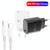 PD11 Single PD3.0 USB-C / Type-C 20W Fast Charger with 1m Type-C to Type-C Data Cable, EU Plug(Black)