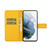 For Samsung Galaxy A34 Ethnic Style Embossed Pattern Leather Phone Case(Yellow)