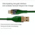 2pcs 2.4A USB to 8 Pin Transparent Fast Charging Data Cable, Length: 1m(Black)