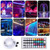 Bare Board 2835 SMD RGB LED Rope Light, 60 LED/m, Length: 5m, 12V 2A 100-240V, with 44-key Remote Control (AU Plug)