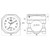 L1 Motorcycles Waterproof Outdoor Clock Temperature Gauge, Color: Temperature Black