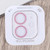 For iPhone 12 Glitter Ring Tempered Glass Camera Lens Film(Pink)