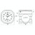 L1 Motorcycles Waterproof Outdoor Clock Temperature Gauge, Color: Clock Black
