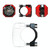 L1 Motorcycles Waterproof Outdoor Clock Temperature Gauge, Color: Clock Black