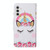 For Samsung Galaxy A34 Colored Drawing Pattern Leather Phone Case(Crown Unicorn)