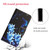 For Samsung Galaxy A34 Colored Drawing Leather Phone Case(Blue Butterfly)