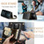 For iPhone 12 Pro Max JEEHOOD C22 Series Zipper Wallet Leather Phone Case with Dual Lanyard(Coffee)
