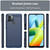 For Xiaomi Redmi A1+ Brushed Texture Carbon Fiber TPU Phone Case(Blue)