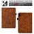 For iPad mini 6 Tower Embossed Leather Smart Tablet Case(Brown)