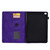 For iPad mini 5 / 4 / 3 / 2 / 1 Tower Embossed Leather Smart Tablet Case(Purple)