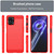 For Realme 10S 5G Brushed Texture Carbon Fiber TPU Phone Case(Red)