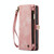 For Samsung Galaxy S21 5G CaseMe-008 Detachable Multifunctional Flip Leather Phone Case(Pink)