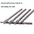 ER018 2pcs Card Position Cut Cowhide Leather Word Cut DIY Tool, Size: 3mm