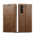 For Samsung Galaxy S23 5G LC.IMEEKE RFID Anti-theft Leather Phone Case(Brown)