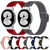 For Samsung Galaxy Watch 4 44mm Nylon Stretch Black Buckle Watch Band(Red)