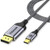 QGeeM QG-UA13 Type-C To DP 4K 60Hz Nylon Braided Adapter Cable, Length: 3m
