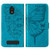 For BLU View 2 2022 / 2020 Embossed Butterfly Flip Leather Phone Case(Blue)