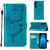 For Tecno Pova Neo 2 LG6N Embossed Butterfly Flip Leather Phone Case(Blue)
