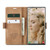 For Samsung Galaxy S23 Ultra 5G CaseMe 013 Multifunctional Horizontal Flip Leather Phone Case(Brown)