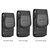 HAWEEL 4.7 inch Nylon Cloth Phone Belt Clip Carrying Pouch with Card Slot(Black)