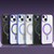 For iPhone 14 Plus Skin Feel MagSafe Shockproof Protective Phone Case with Holder(Purple)