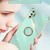 For Samsung Galaxy Note10+ XINLI Straight Edge Electroplate TPU Phone Case with Ring(White)
