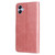 For Samsung Galaxy A04e Calf Texture Zipper Leather Phone Case(Rose Gold)